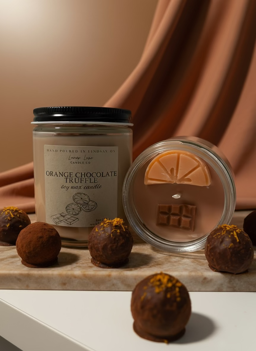 Orange Chocolate Truffle Deluxe Candle