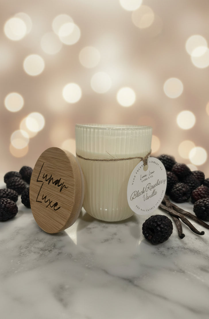 Black Raspberry Vanilla Candle - Luxury