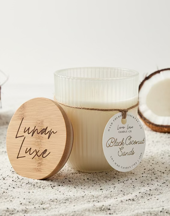 Black Coconut Sands Candle - Luxury